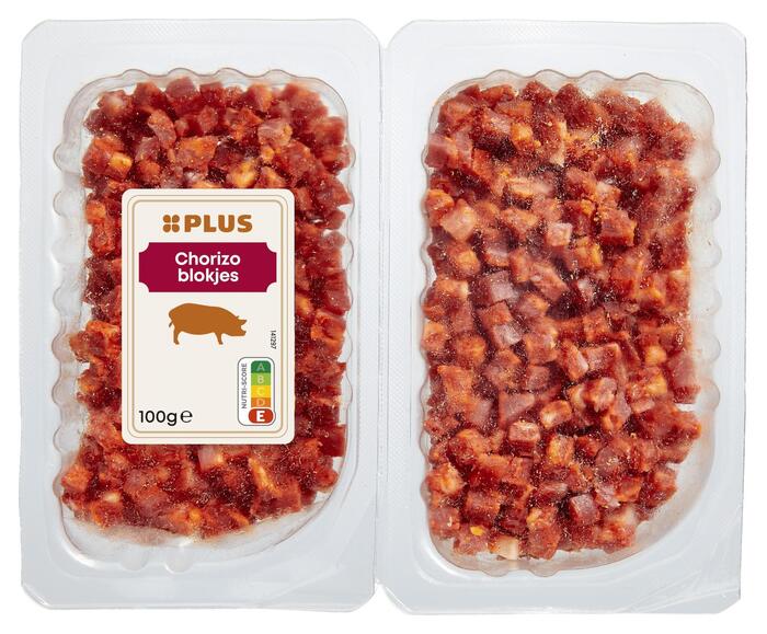 PLUS Chorizo blokjes (Bakje, 100g)
