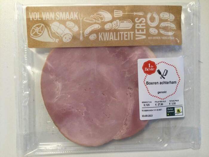 Boeren achterham gerookt (125g)