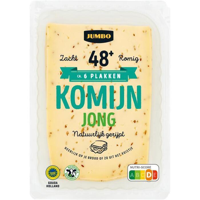 Jumbo Komijn Jong Kaas 48+ Plakken 190g (190g)