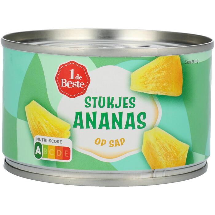 1 de Beste Ananasstukjes op sap (227g)