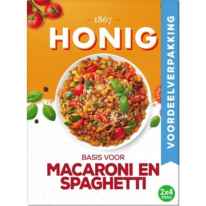 Honig Basis voor macaroni en spaghetti (82g)