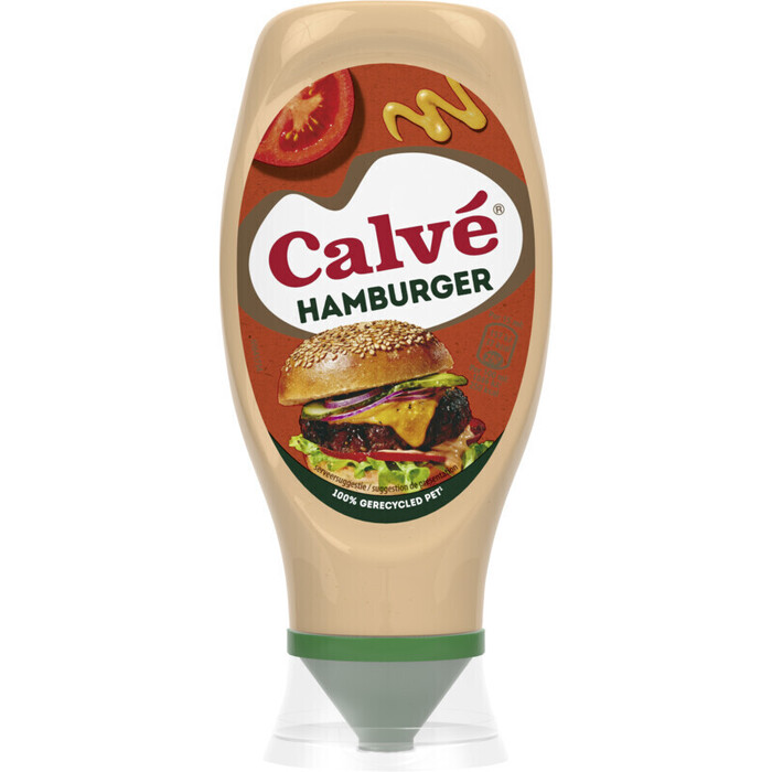 Calvé Hamburger saus knijpfles (Fles, 43cl)