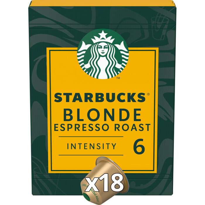 Starbucks® by Nespresso® Blonde® Espresso Roast Blonde Roast Capsules 18 x 5,3g (94g)