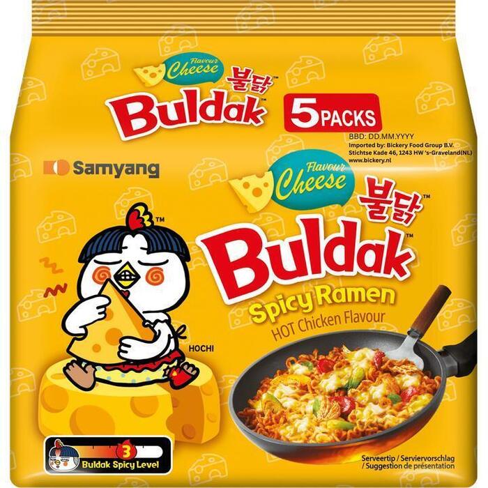 Samyang Roergebakken Ramen met Hete Kip en Kaassmaak 700g (700g)