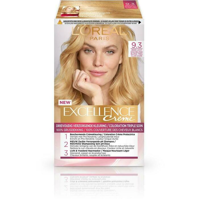 L'Oréal Excellence crème 09.3 zeer licht goudbl. (120ml)