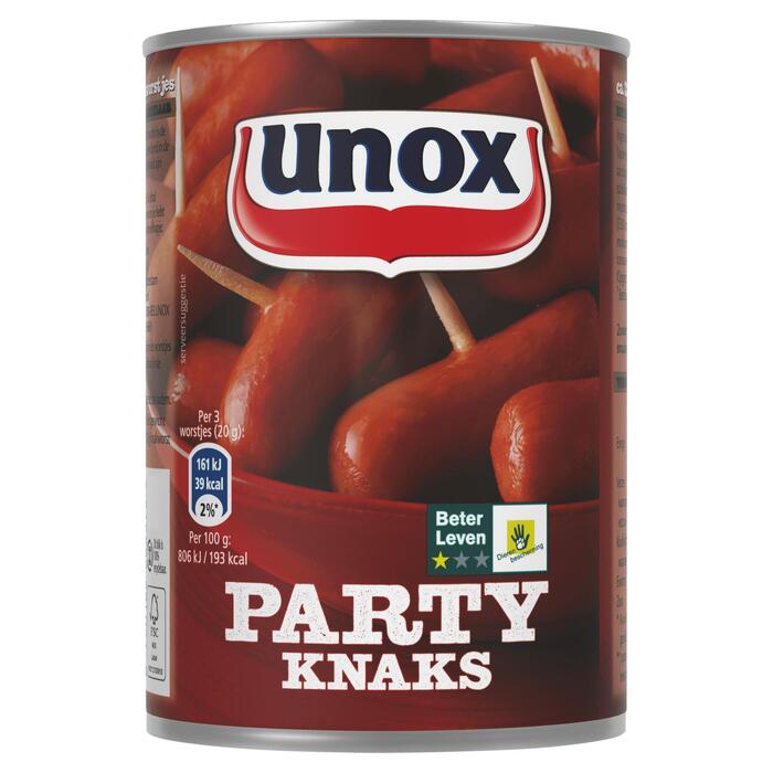 Unox Knakworst Party Knaks 400g (Blik, 400g)