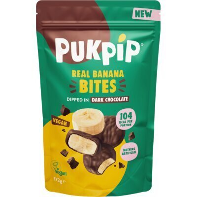 Pukpip Real banana bites dark chocolate (172g)