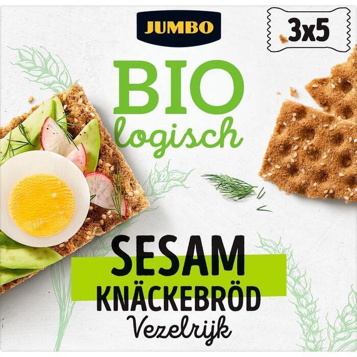 Jumbo Biologisch Sesam Knäckebröd 3 x 5 Stuks (225g)