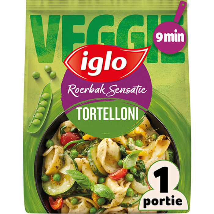Roerbaksensatie veggie tortelloni (475g)