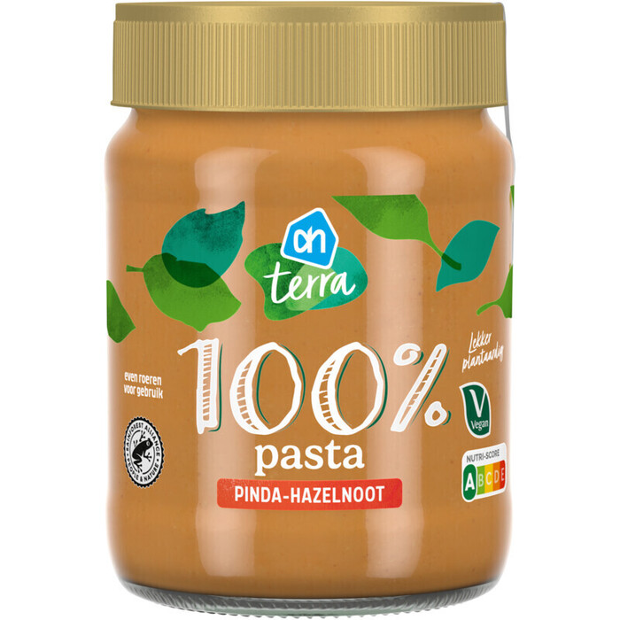 AH Terra Plantaardig 100% pasta pinda-hazelnoot (340g)