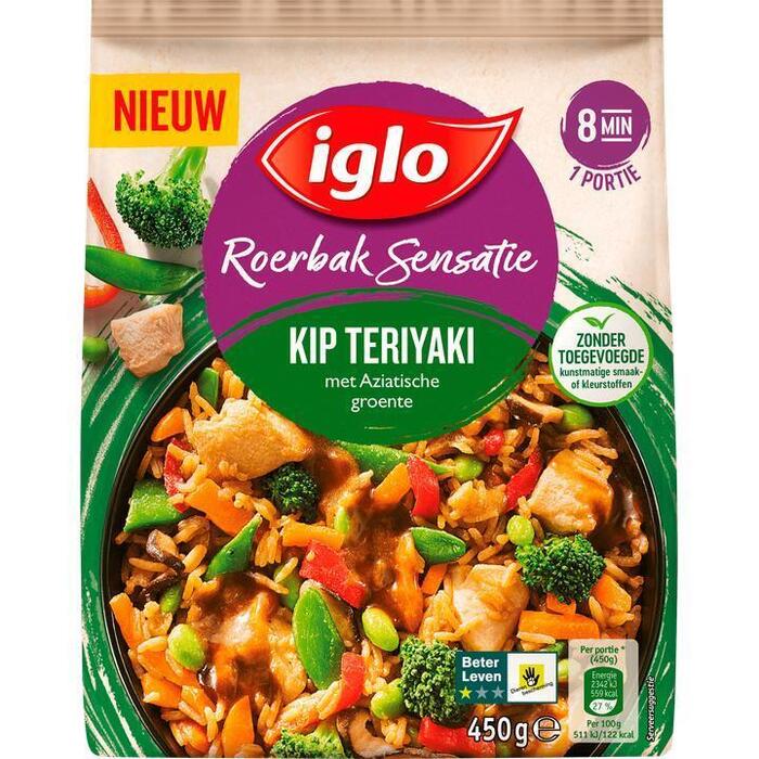 Roerbaksensatie kip teriyaki (450g)