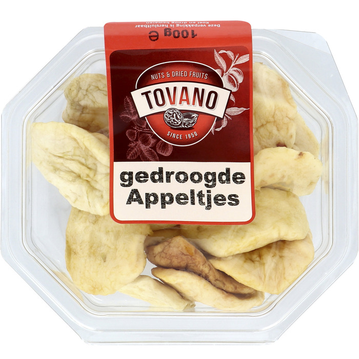 Tovano Gedroogde Appeltjes 100 g (100g)