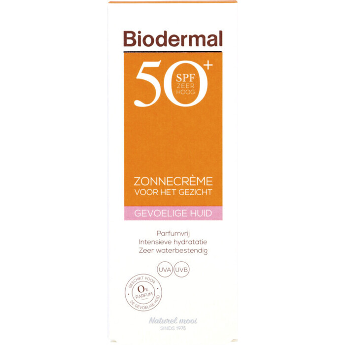 Biodermal Zonnecreme gevoelige huid spf 50+ (50ml)