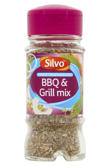 Silvo BBQ & grill mix zonder zout (Pot, 17g)
