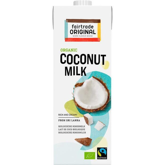 Fairtrade Original Biologische Kokosmelk 1 L (Pak, 1L)