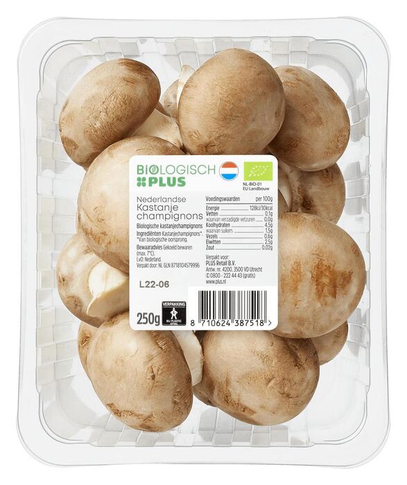 Kastanje champignons (bak, 250g)
