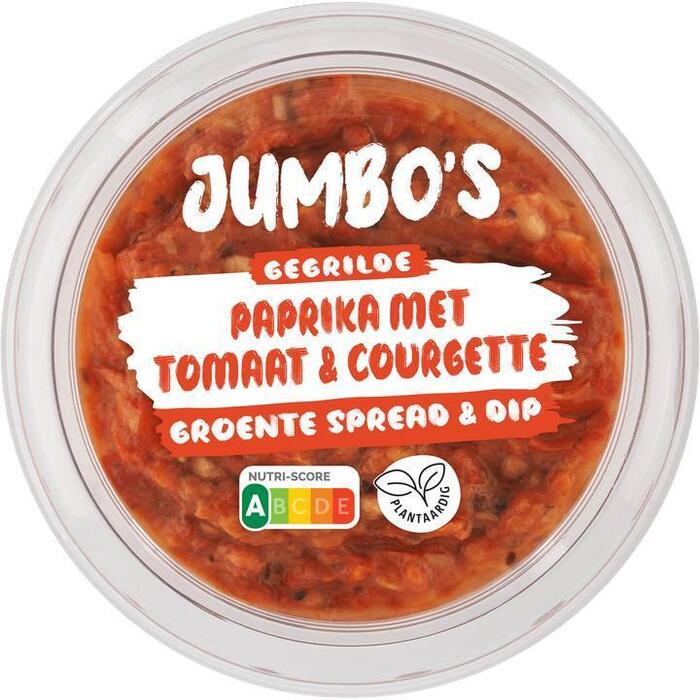 Jumbo's Gegrilde Paprika met Tomaat & Courgette Groente Spread & Dip 150 g (150g)