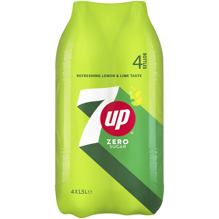 7UP Free Lemon & Lime Flavour 4 x 1, 5L (4 × 1.5L)