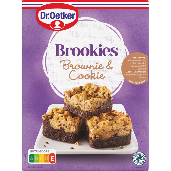 Dr. Oetker Mix voor verwen brookies (Doos, 430g)