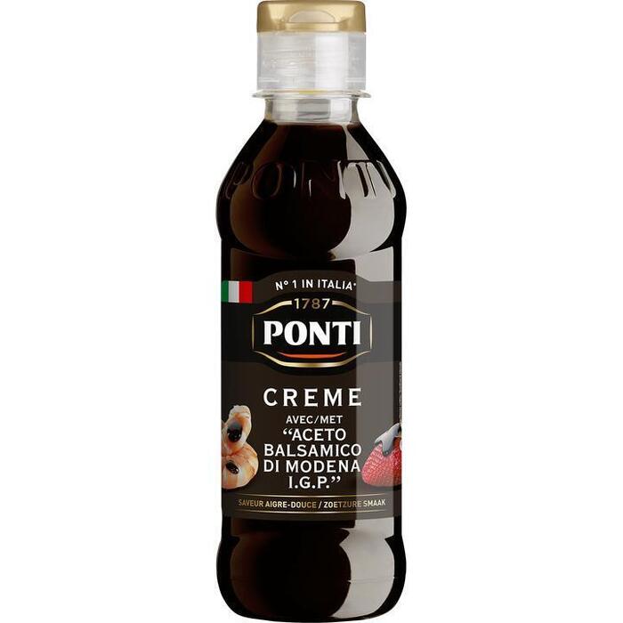 Ponti Creme met "Aceto Balsamico di Modena IGP" 250 g (Fles, 250g)