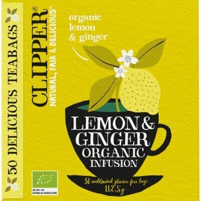 Clipper Lemon ginger (50 × 2.25g)