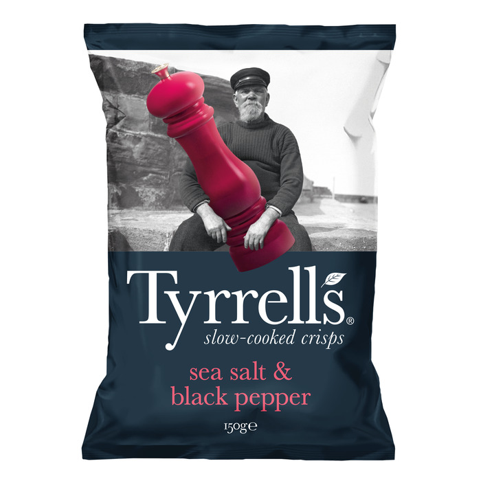 Tyrrells Sea salt & black pepper (Zak, 150g)