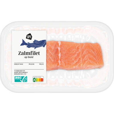 AH Zalm op huid 1 stuk (170g)