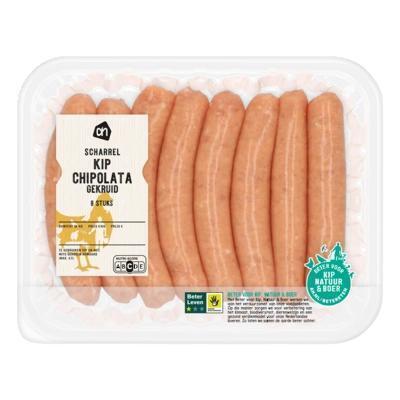 AH Scharrel kipchipolata gekruid (8 × 38g)