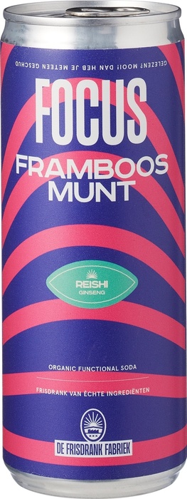 Focus frisdrank framboos munt (250ml)