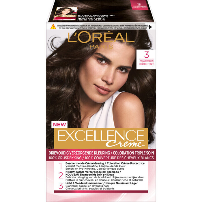 L'Oréal Excellence crème 03 donkerbruin (120ml)