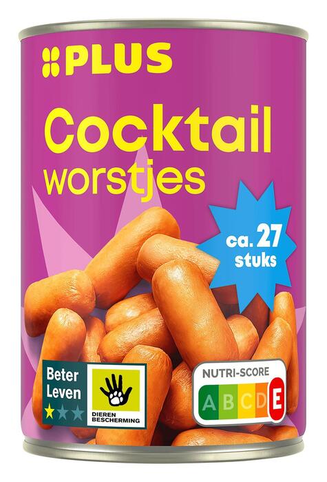 PLUS Cocktailworstjes BLK 1 ster (Blik, 400g)
