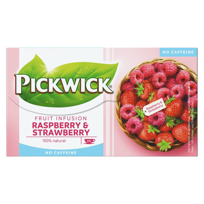 Fruit infusion raspberry & strawberry 20 zakjes (20 × 1.8g)