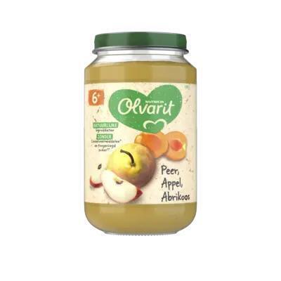 Peer appel abrikoos 6 mnd (Pot, 200g)