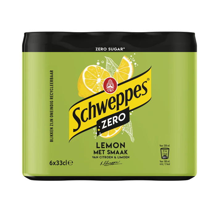 Schweppes Zero Lemon 6 x 33 cl (6 × 33cl)