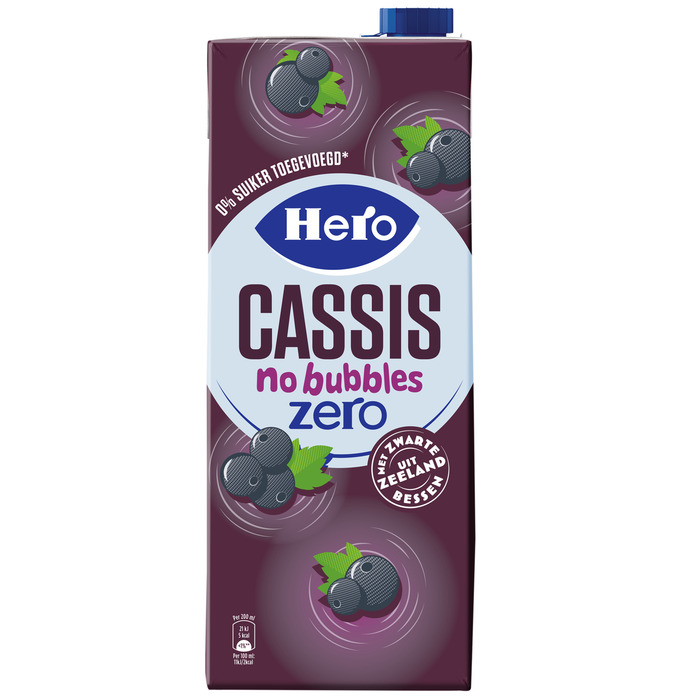 Hero Cassis Zero No Bubbles 1,5 L (1.5L)