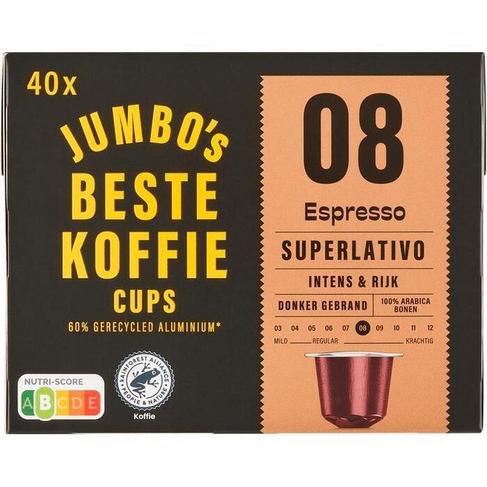 Jumbo's Espresso Superlativo Koffiecups 40 Stuks (208g)