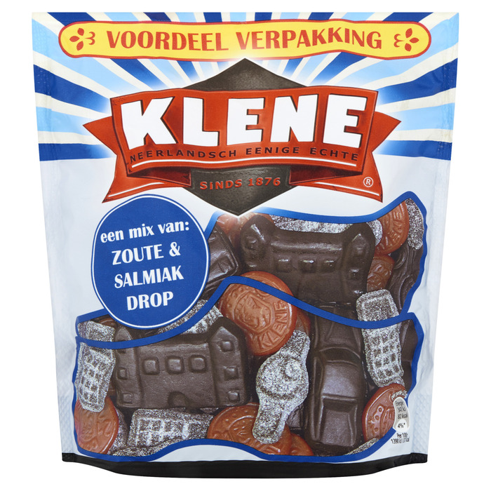 KLENE Mix Zout en Salmiak Drop 400 GR Zak (400g)