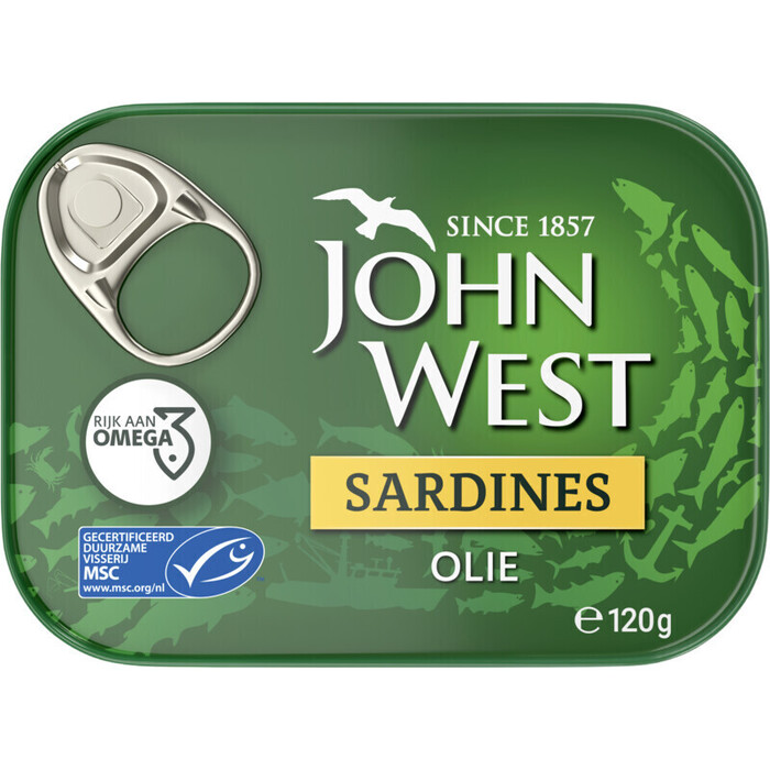 John West Sardines Olie 120 g (120g)