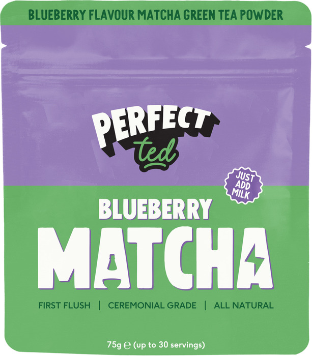 Perfect Ted Blueberry smaak matcha powder (75g)
