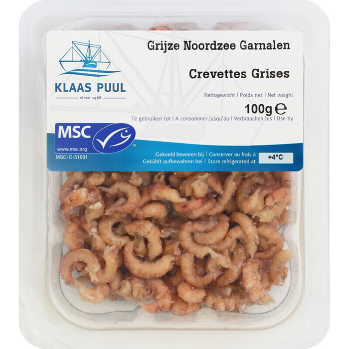 Klaas Puul Hollandse garnalen bel (100g)