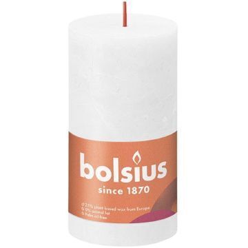 Bolsius Shine rustiek 13 cm cloudy white
