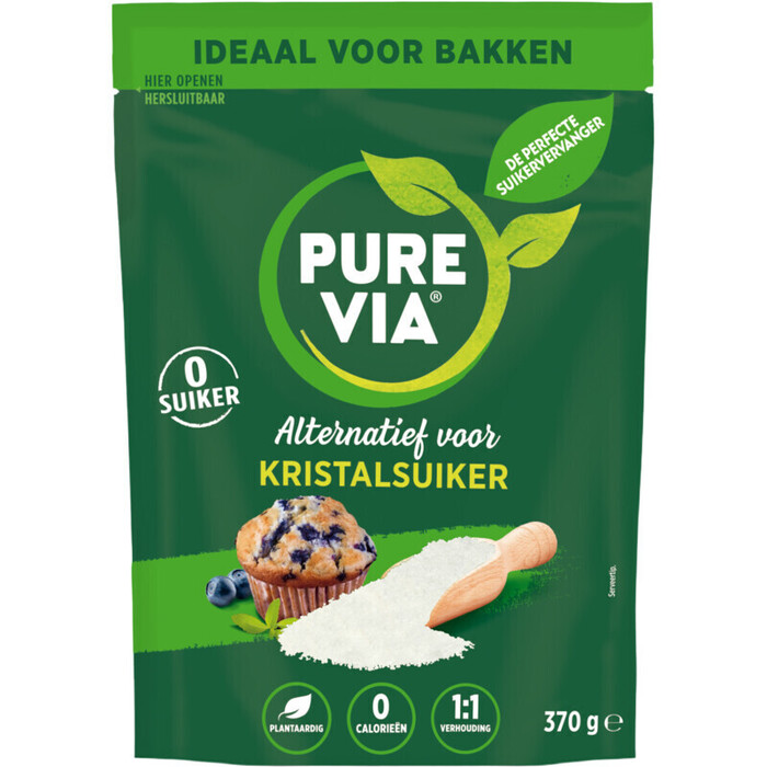 Pure Via Alternatief voor Kristalsuiker 370 g (370g)