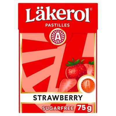 Läkerol Pastilles strawberry (75g)