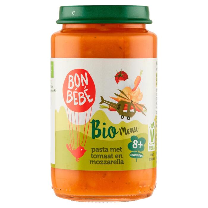 Biomenu m0812 pasta met tomaat mozzarella (Pot, 200g)