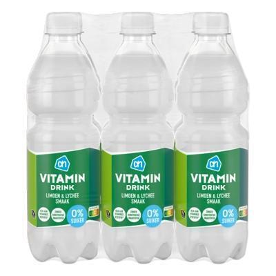 AH Vitamin drink limoen lychee 0% 6-pack (6 × 0.5L)