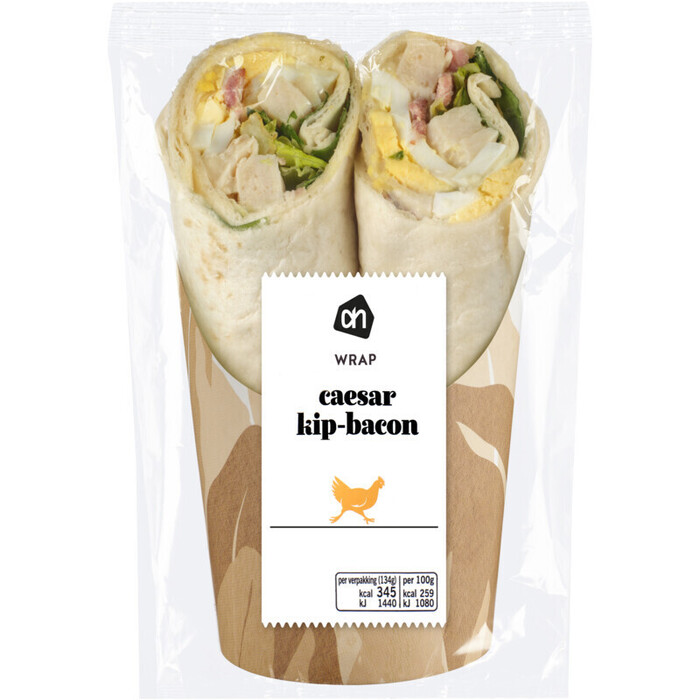 AH Wrap caesar kip bacon (136g)