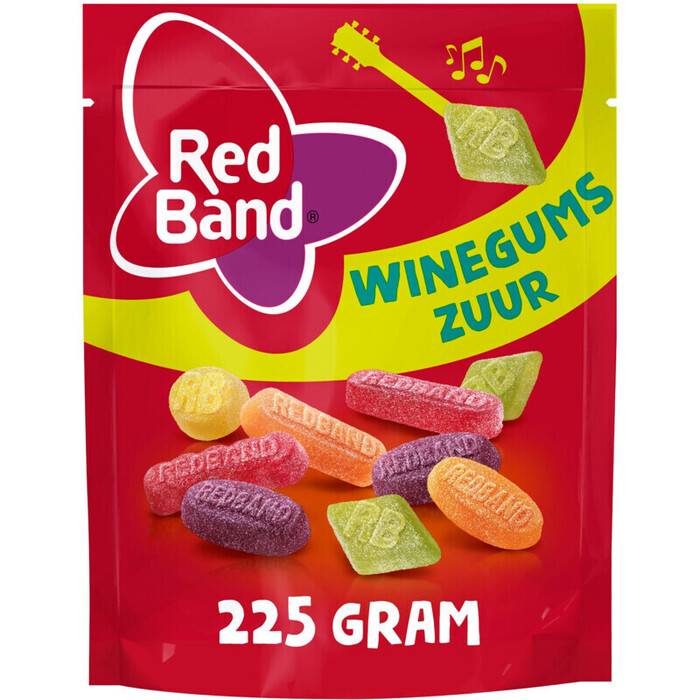 Red Band Winegums Zuur 235 g (235g)