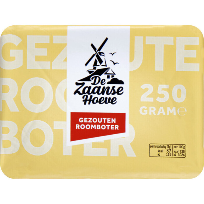 De Zaanse Hoeve Roomboter gezouten (250g)