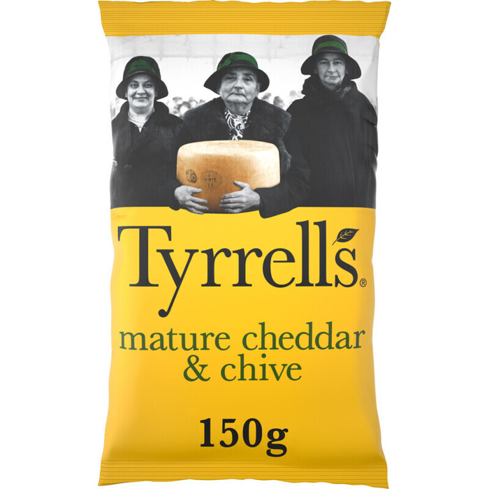 Tyrrells Mature Cheddar & Chive 150g (Zak, 150g)