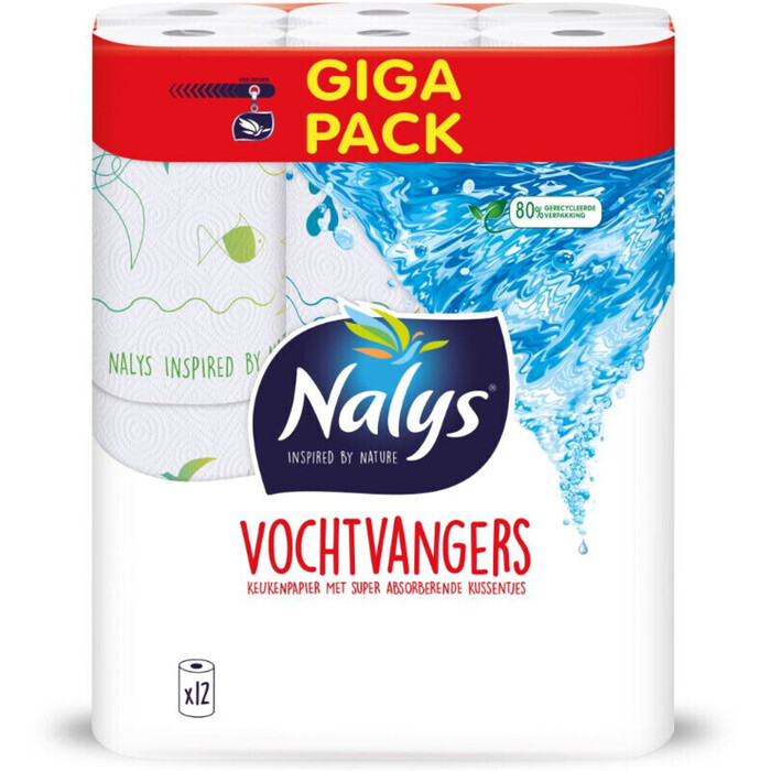 Keukenpapier met vochtvangers decor